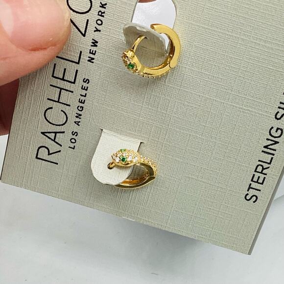 Rachel Zoe 14kt gold plated sterling silver Snake Earrings - Picture 12 of 13